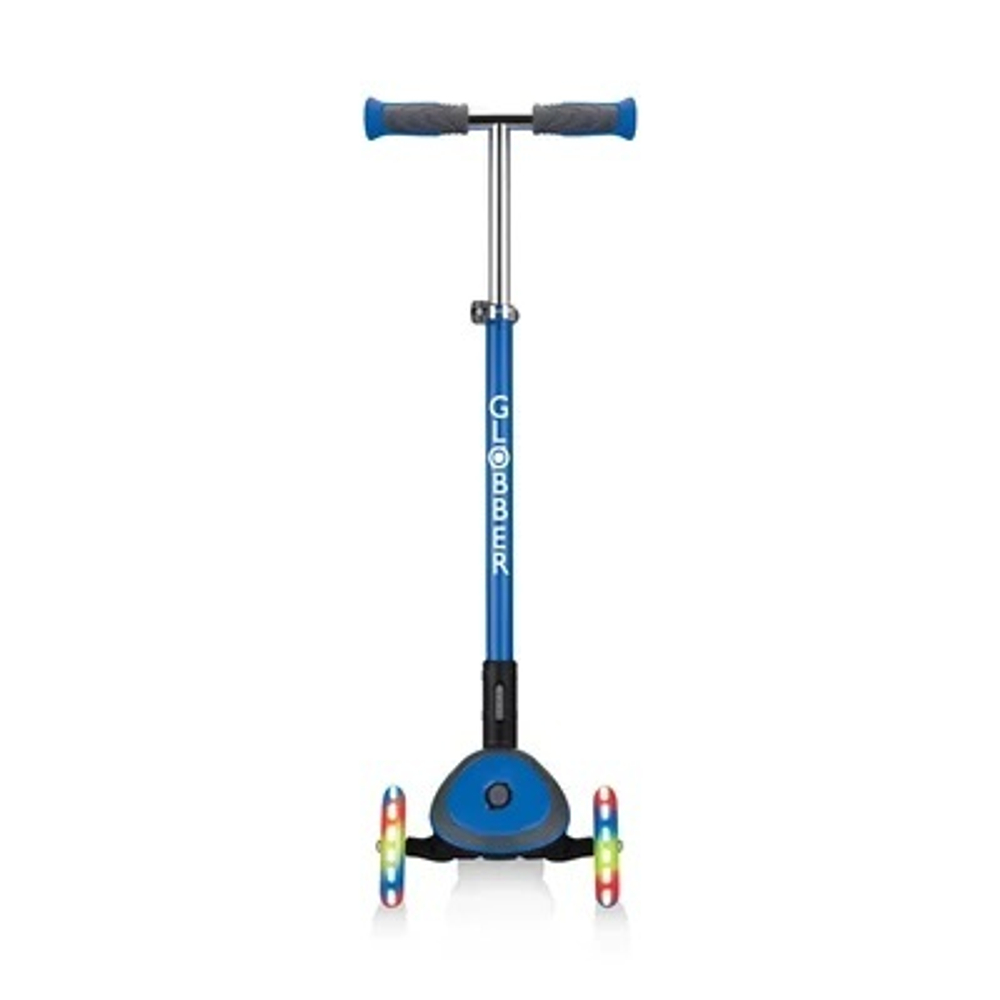 Самокат Globber Elite Deluxe Lights синий