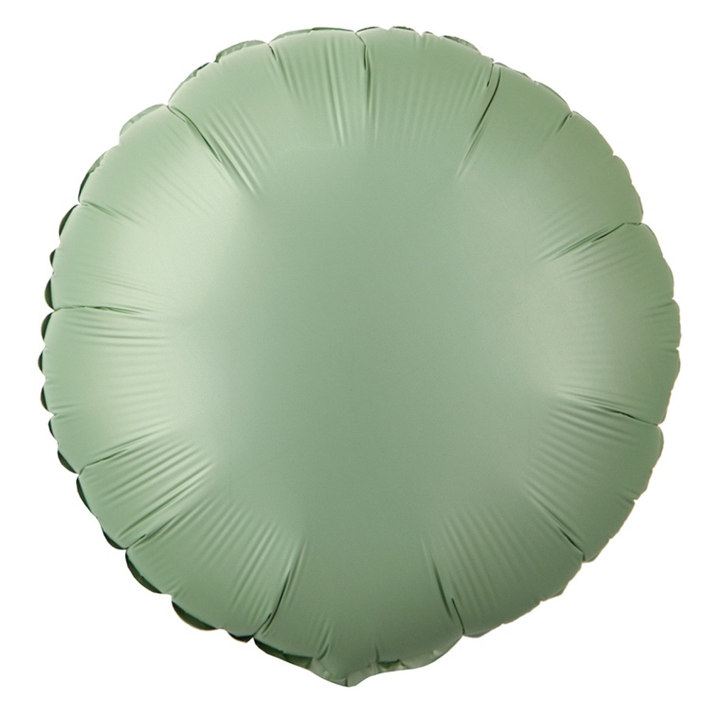 Шар фольгированный Круг 45 см (Зеленый)