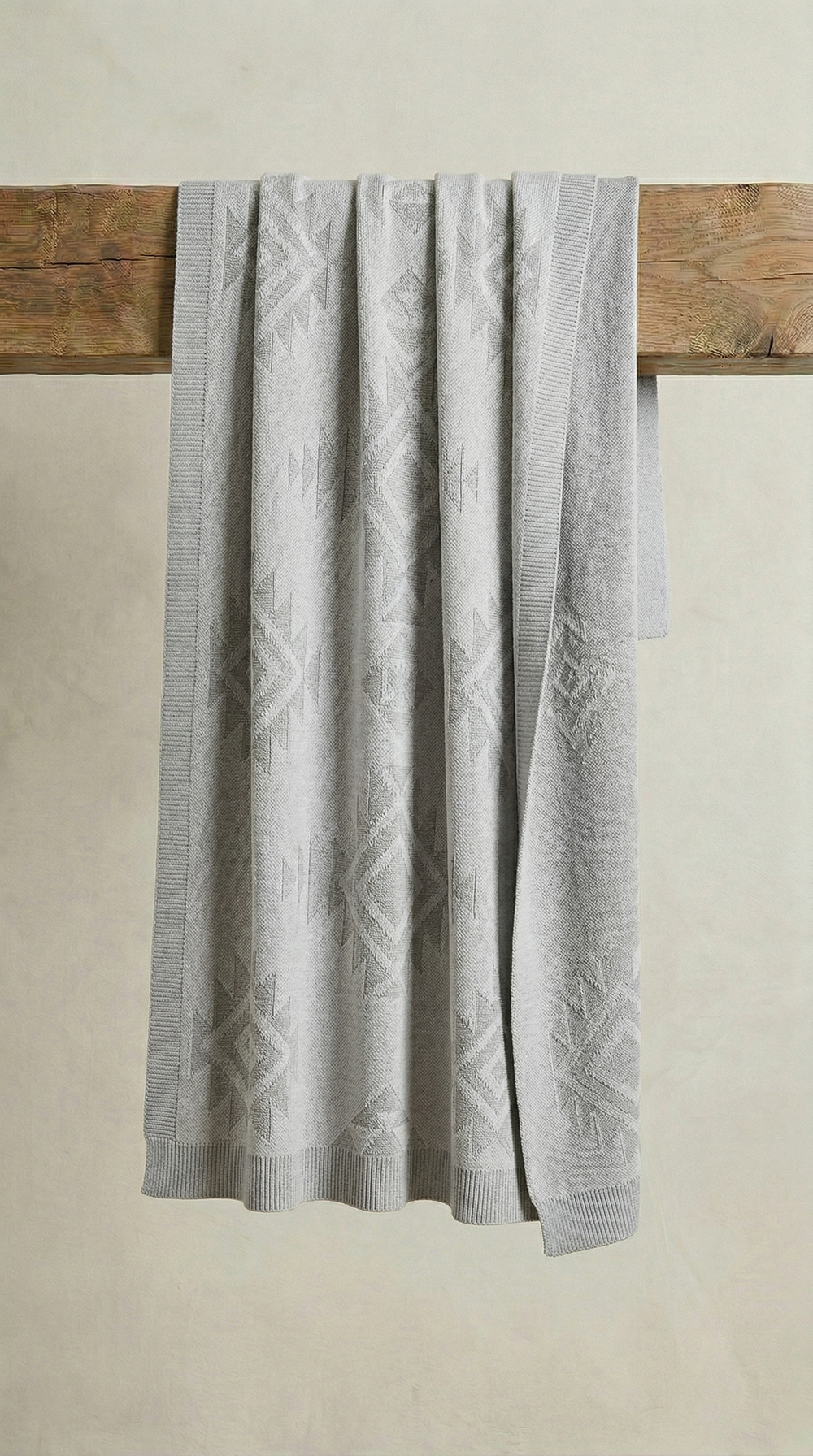 Плед хлопковый МПД054-23 серый