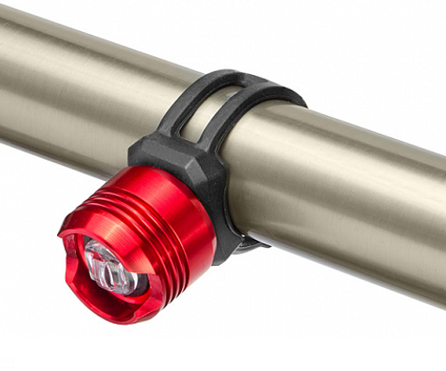 Фонарь JY-3006F габаритный передний, 1 белый светодиод, алюм., красный арт.560114 (10216170/131021/0307188, Китай)