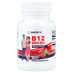 BariatricPal, B12 Quick Melt, с ягодным вкусом, 90 таблеток Quick Melt