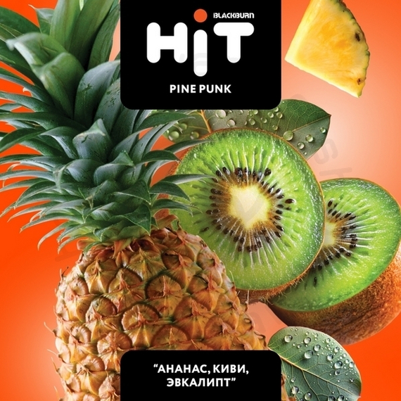Табак для кальяна BLACKBURN HiT Pine Punk (Пайн Панк) с ароматом «ананас, киви, эвкалипт», 30г.