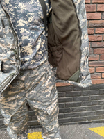 Костюм Горка 6 флис осень-зима серая цифра