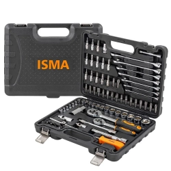 Набор инструментов 82 пр. 1/4''3/8''(6гр.)(4-22мм) ISMA ISMA-4821-5DS-м