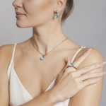 Кольцо Qudo Firenze aqua 19 мм 626081 BL/S