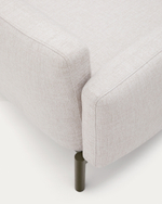 Sorells 5-местный угловой садовый диван из алюминия с зеленой отделкой