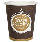 Стакан одноразовый бумажный 250/280 мл, D 80 мм, КОМПЛЕКТ 50 шт., однослойный, холодное/горячее, Taste Quality, ФОРМАЦИЯ, HB80-280-0004