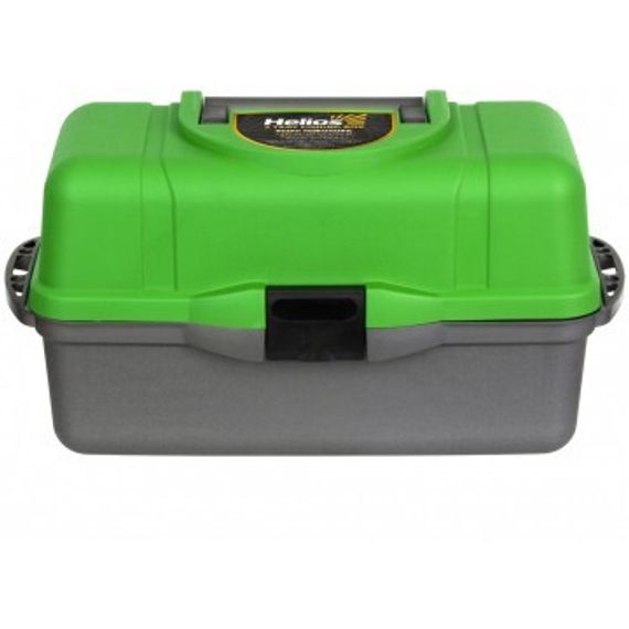 Ящик рыболова Helios трехполочный зеленый
