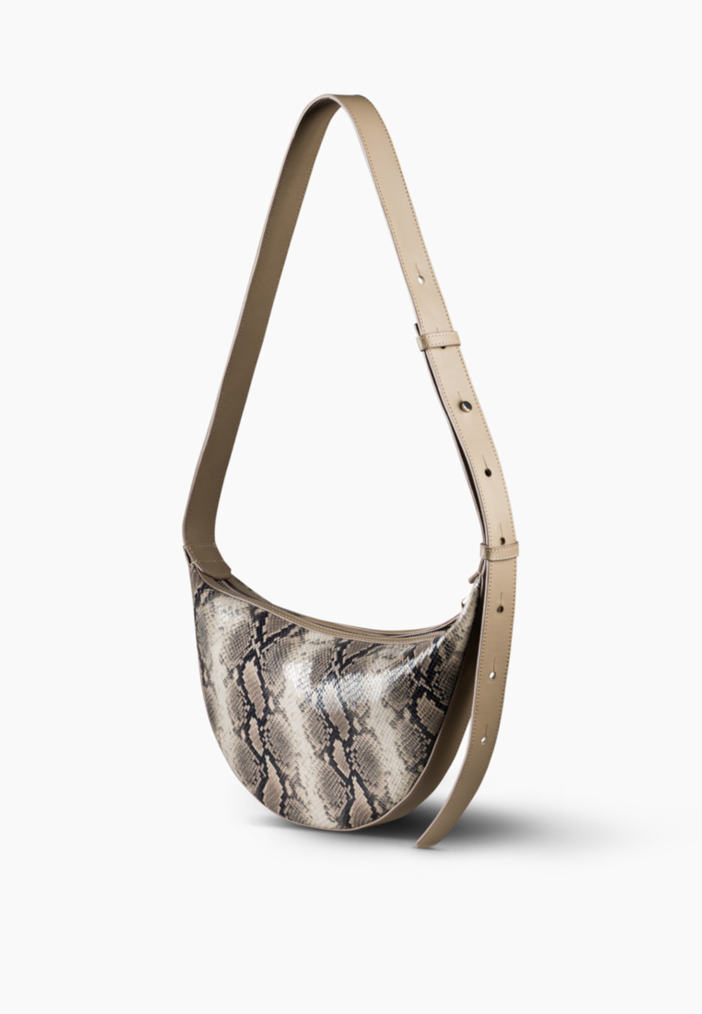 Кроссбоди VALENTINA питон белый