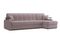 Диван угловой с оттоманкой Денвер 1,8 - Velutto 22 коричневый/ коричневая накладка