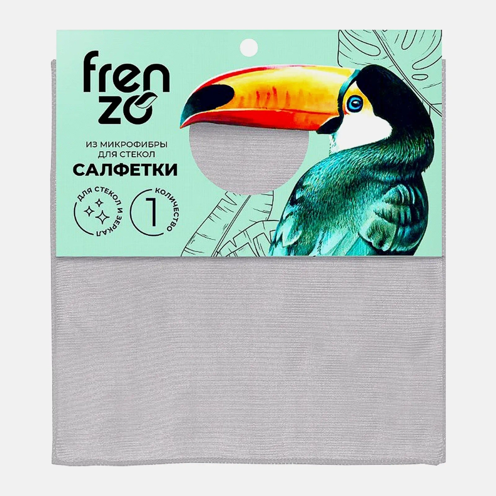 Салфетка для стёкол и зеркал Toucan 30*30см 1шт