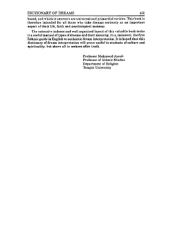 Ibn seerin's dictionary of dreams. According to Islamic Inner Traditions | Muhammad M. Al-Akili