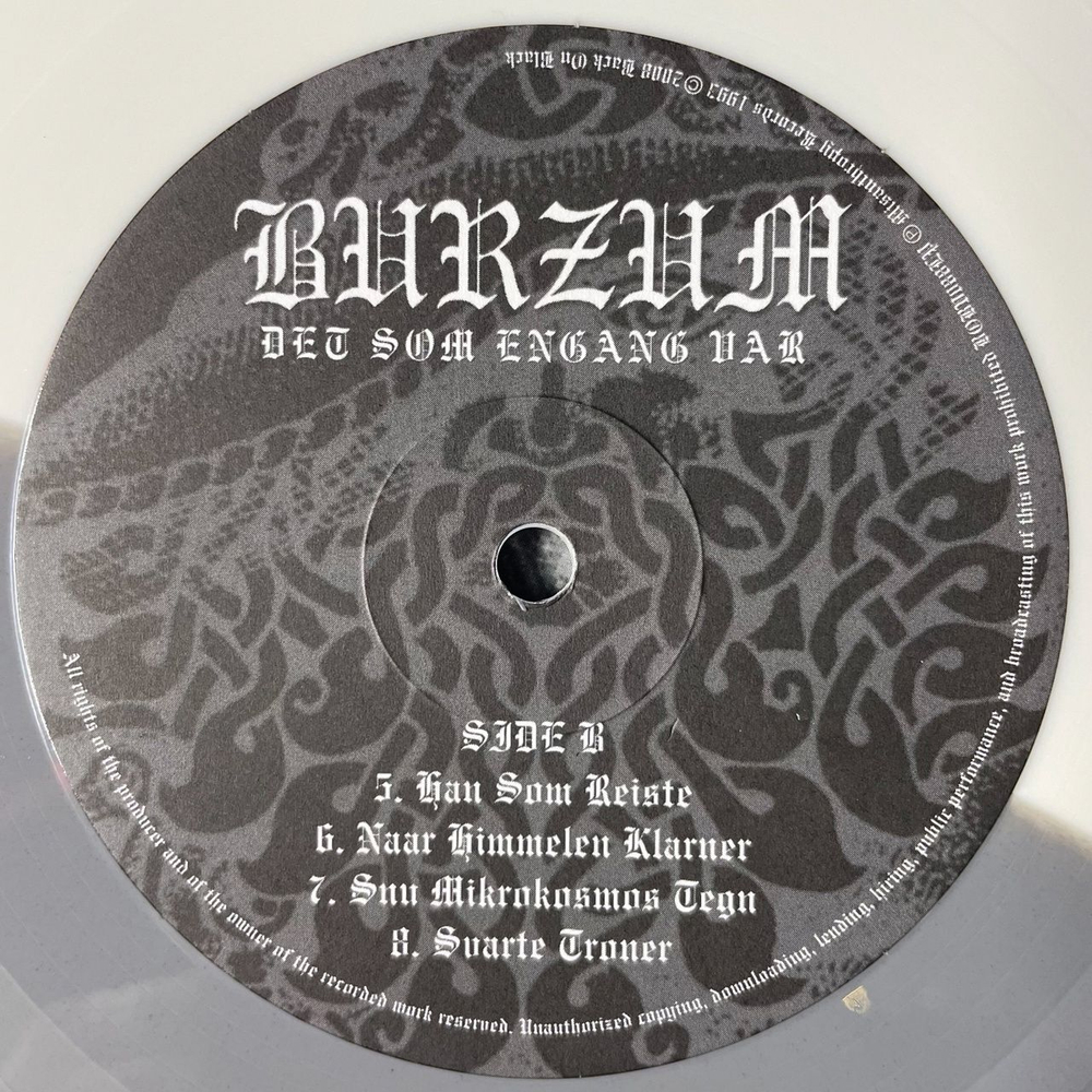 Винтажная виниловая пластинка LP Burzum Det Som Engang Var (UK 2013)