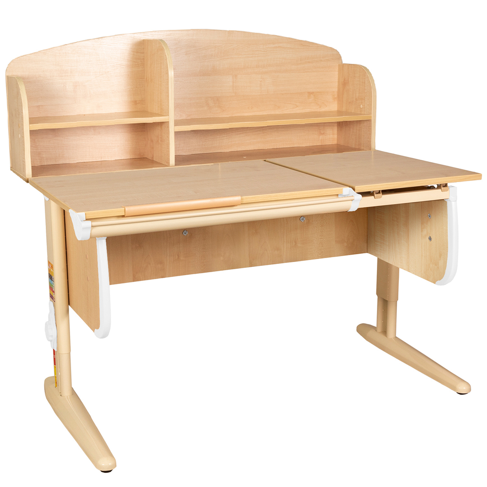 Растущая парта Дэми СУТ 25 с задней полкой СУТ.34.390 (1200×880 мм)