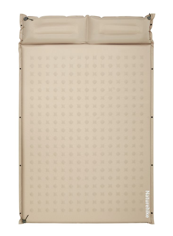 Коврик надувной двойной Naturehike D series, бежевый (CNK2550WS025)