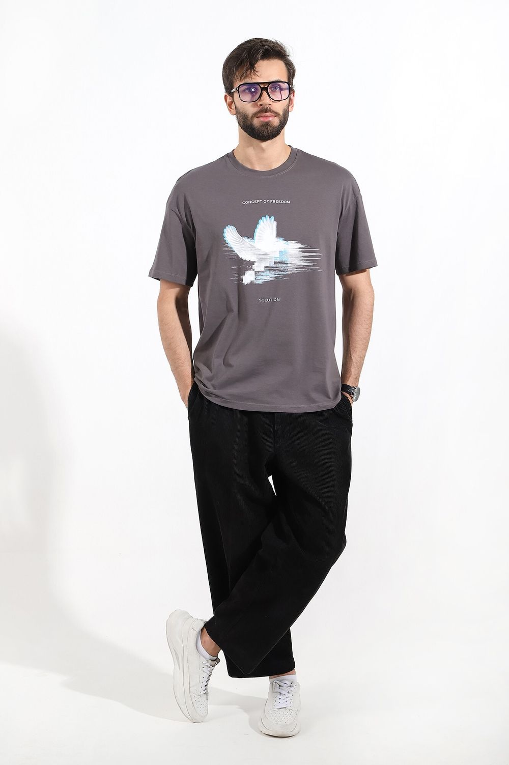 Фуфайка (футболка) мужская Герой-4 Виотекс ГРАФИТОВЫЙ