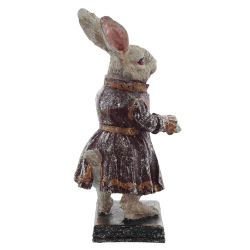 GAEM Фигурка декоративная "Кролик" с часами (LR44x1), L15 W15 H30 см