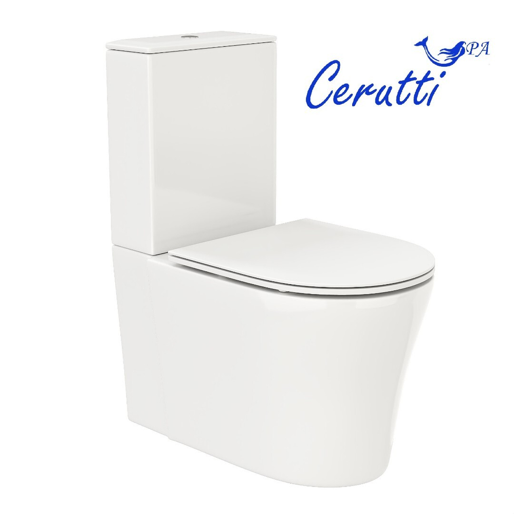 Унитаз SANTA напольный безободковый широкий Ceruttispa CT8916 (665x410x835)