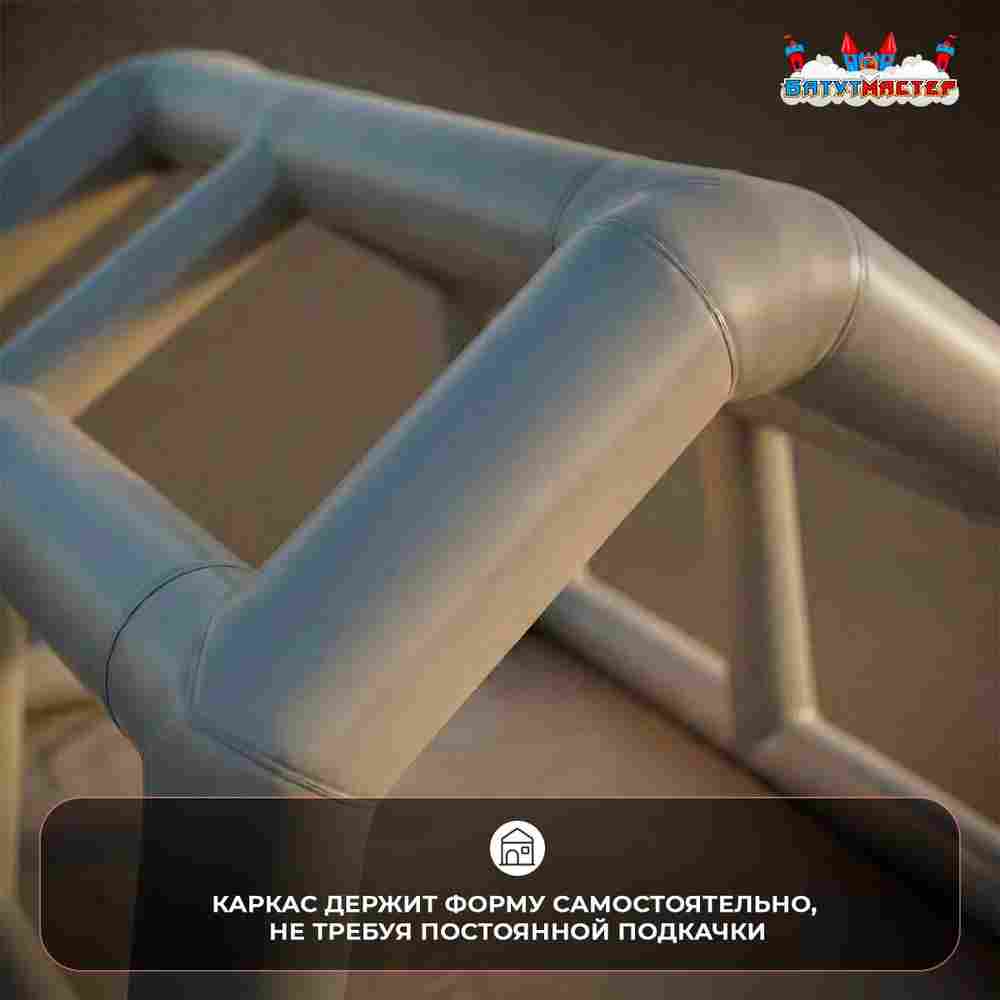 Модуль пневмокаркасный медицинский «Красный Плюс» из ПВХ, 6×4×3 м