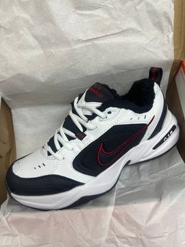 Кроссовки Nike Air Monarch 4 White/Black/Red с мехом