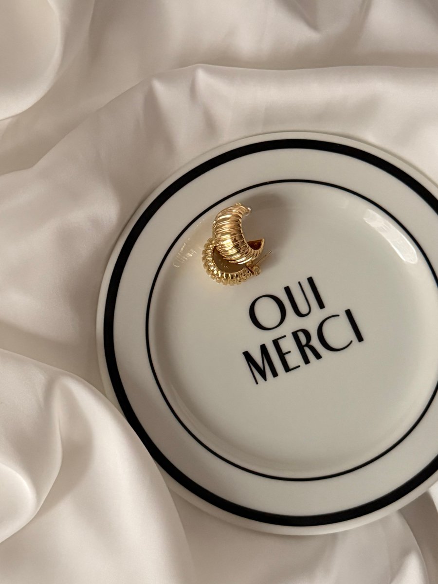 Серьги Кокон, Золотой