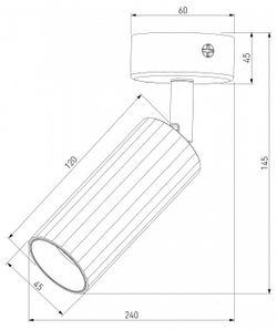 Спот Eurosvet 20098/1 LED черный