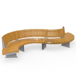 Скамейка Rail Road 03 Змейка