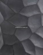 Кашпо TREEZ ERGO - серия Comb - Цилиндр - Дымчато-серый бетон