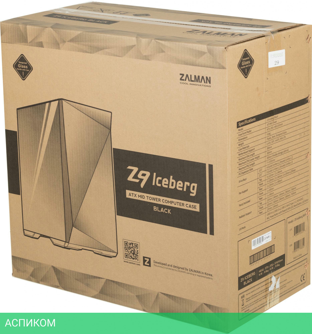 Корпус Zalman Z9 Iceberg белый