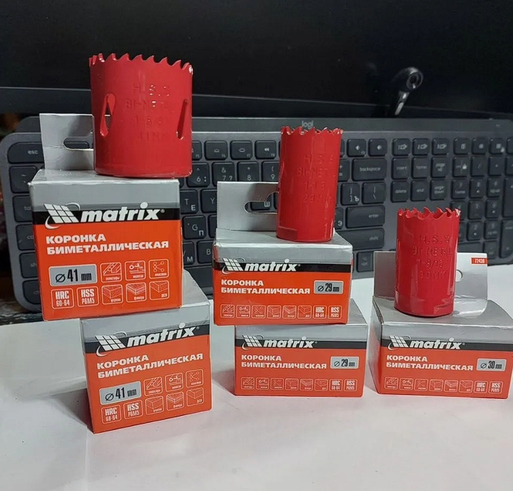 Коронки биметаллические и Державка