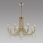 5063/8 CLASSIC ODL24 625 золото/прозрачный/металл/хрусталь Люстра E14 8*40W CAPEL