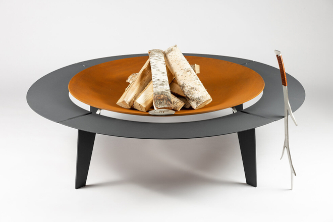 Чаша для костра Up!Flame STEEL CUP 1200 UNIQ grey