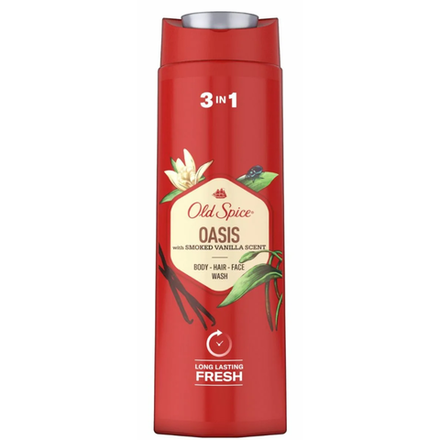 Гель для душа+шампунь Old Spice 3в1 Oasis 400 мл