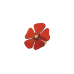 Кольцо Nature Bijoux, Son Jardin, разъемное, с цветком из рога, NB26.1-19-27000 (красный)