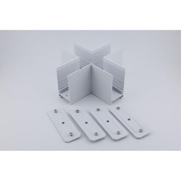 Трековый соединитель Х-образный APL.0283.10.04 белый Magnetic track 220 Aployt