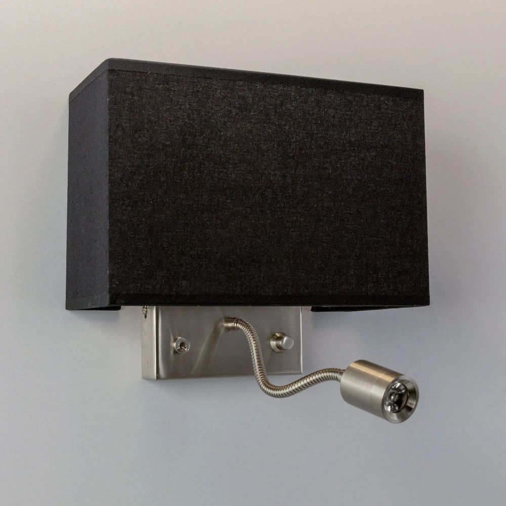 Citiluх Декарт CL704301 Бра с чёрным абажуром и диммером