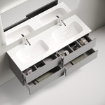 Тумба подвесная Sancos Folk c двумя ящиками 690х445х500, Ergraut soft, FL70ES