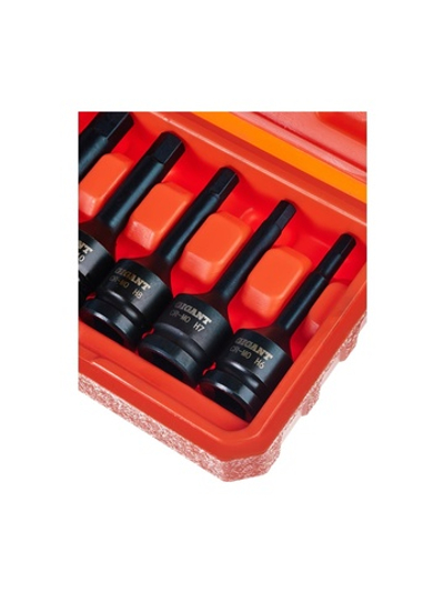 Набор головок ударных HEX, H6-H19, 8 шт, 1/2DR Gigant G-12H6H19