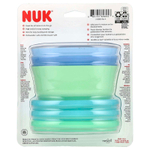 NUK, Миски для возрастных групп, для детей от 4 месяцев, синие и зеленые, 3 миски + 3 крышки
