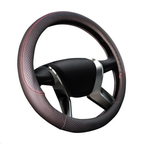 Оплетка руля M 37-38 см экокожа  SENATOR Laredo  стеганая черная (AZARD)