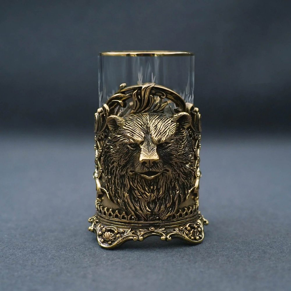 Подстаканник подарочный «Бурый медведь»