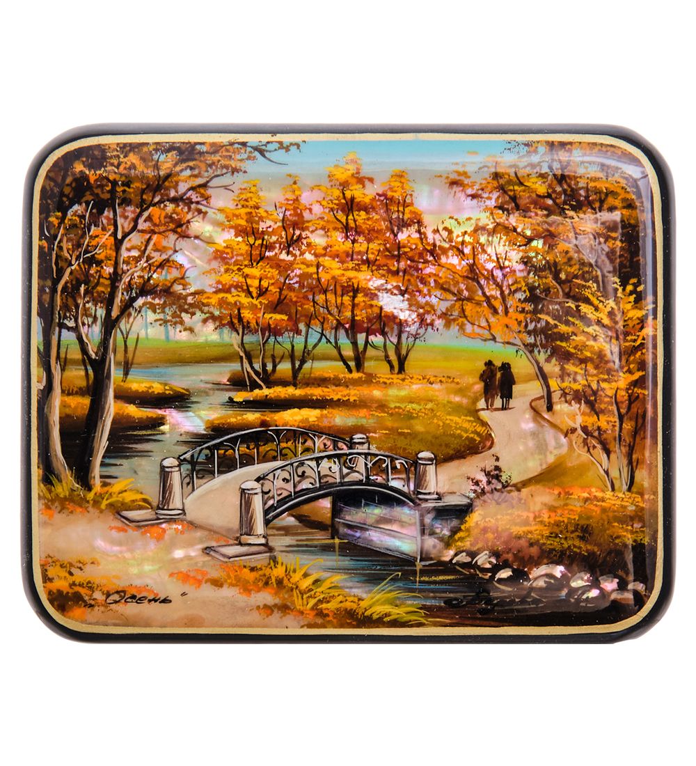 Народные промыслы ШК-55/193 Шкатулка «Осень» исп. Маркова Т