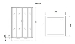 Душевая кабина Niagara Premium NG-6001-01Q