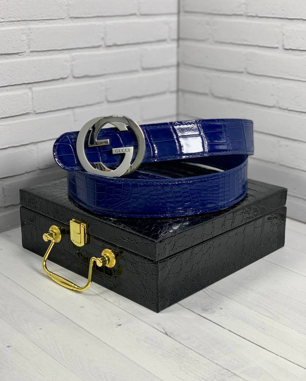 Ремень Gucci из кожи крокодила, арт. 474499021