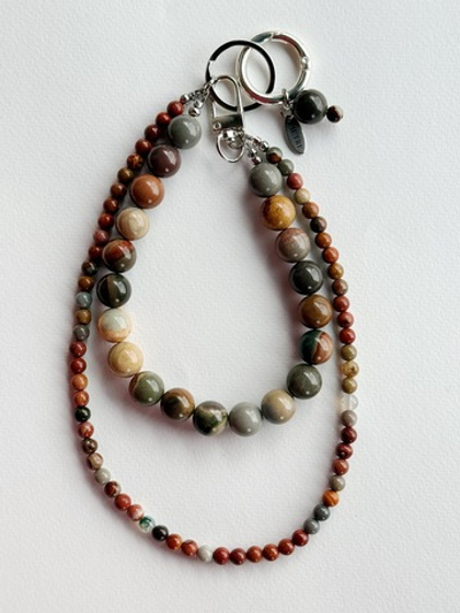 Подвес из уральской яшмы