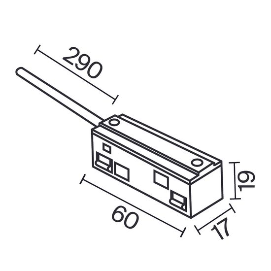 Комплектующие для систем освещения с токоведущими элементами Technical TRA034B-42W-1