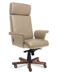 Кресло для руководителя Split A бежевая кожа