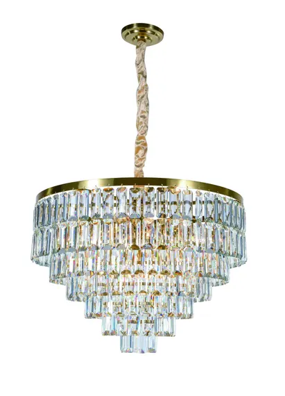 2752P/16A PLATING BRASS+CLEAR (1) Люстра NW