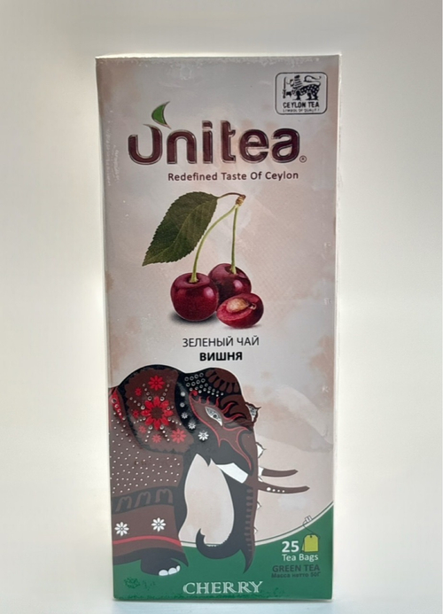 ЧАЙ UNITEA ЗЕЛЕНЫЙ ВИШНЯ 25П/72