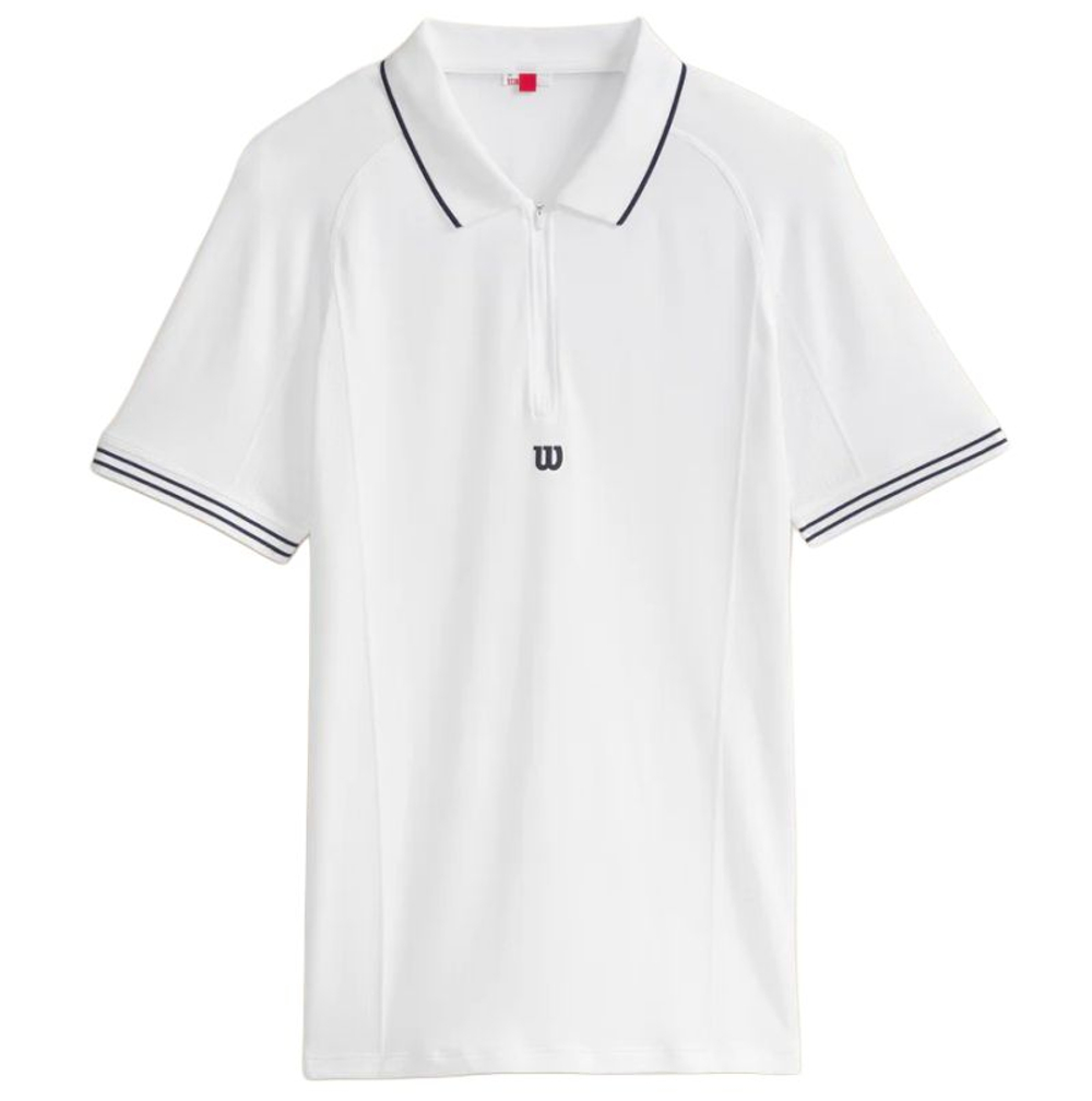 Мужское теннисное поло Wilson Series Seamless Polo - белый